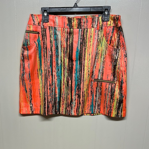 Jamie Sadock Orange Yellow Mini Skorts Casual - Picture 1 of 11